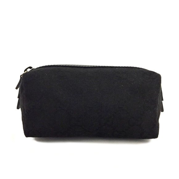 GUCCI GG Logo Canvas Cosmetic Pouch Bag /1E0433